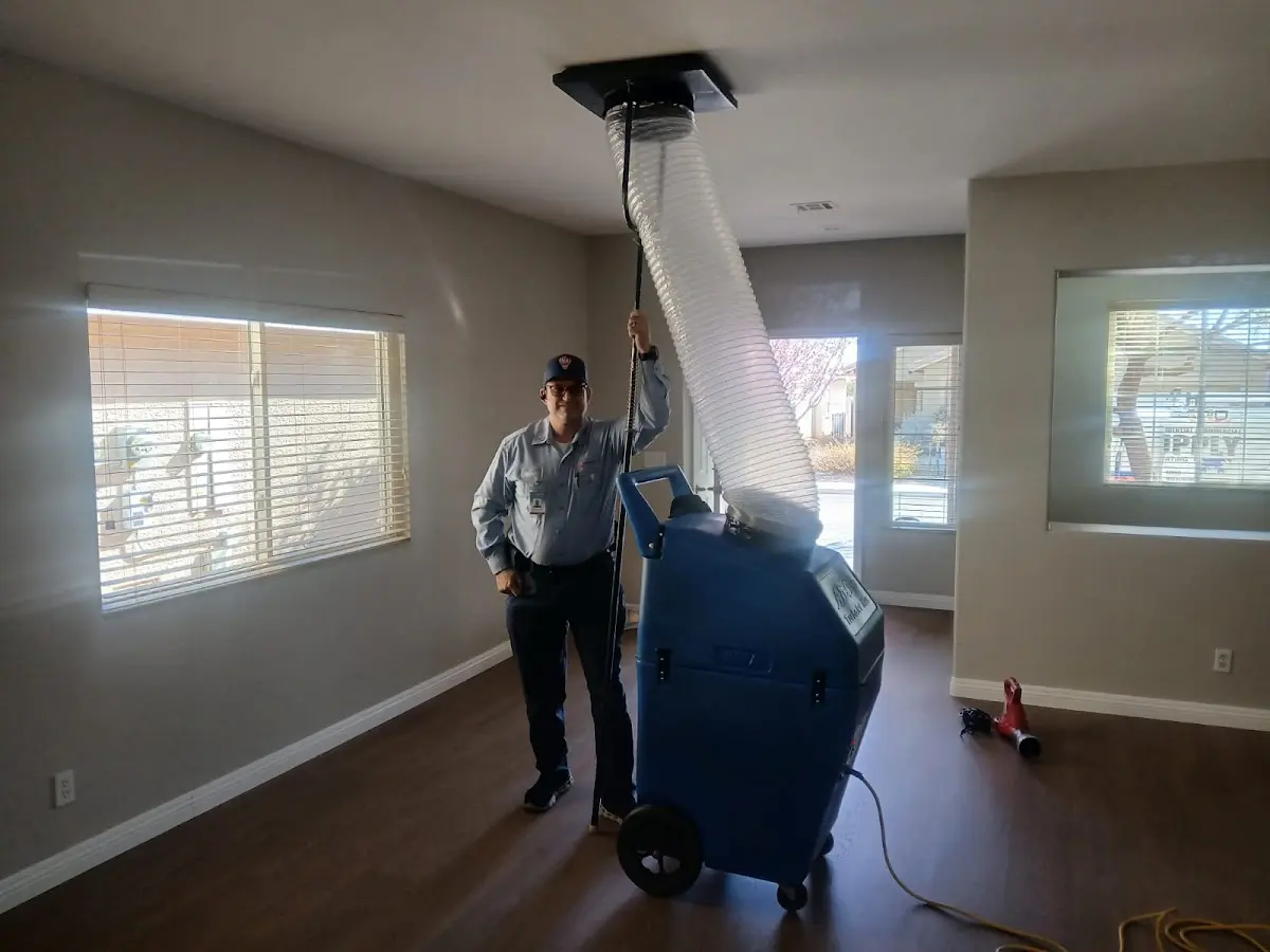 Professional Dryer Vent Cleaning work inside a Rolling Hills Estates home